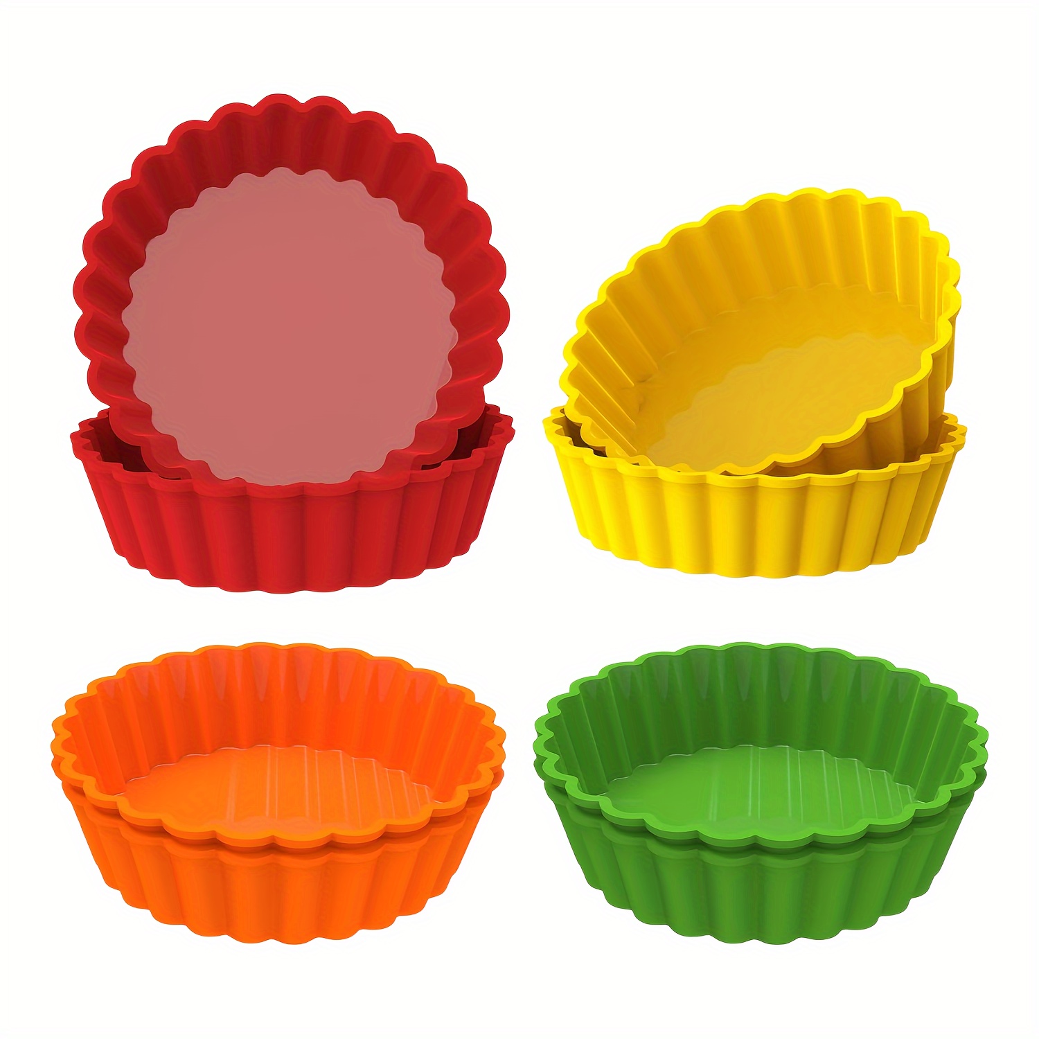 8pcs Silicone Mini Tart Pans - 4" , Hexagon & Small Pie Molds For Baking - Oven Safe, Birthdays & Holidays, Molds, Baking Pan
8pcs Silicone Mini Tart Pans - 4" , Hexagon & Small Pie Molds For Baking - Oven Safe, Birthdays & Holidays, Molds, Baking Pan