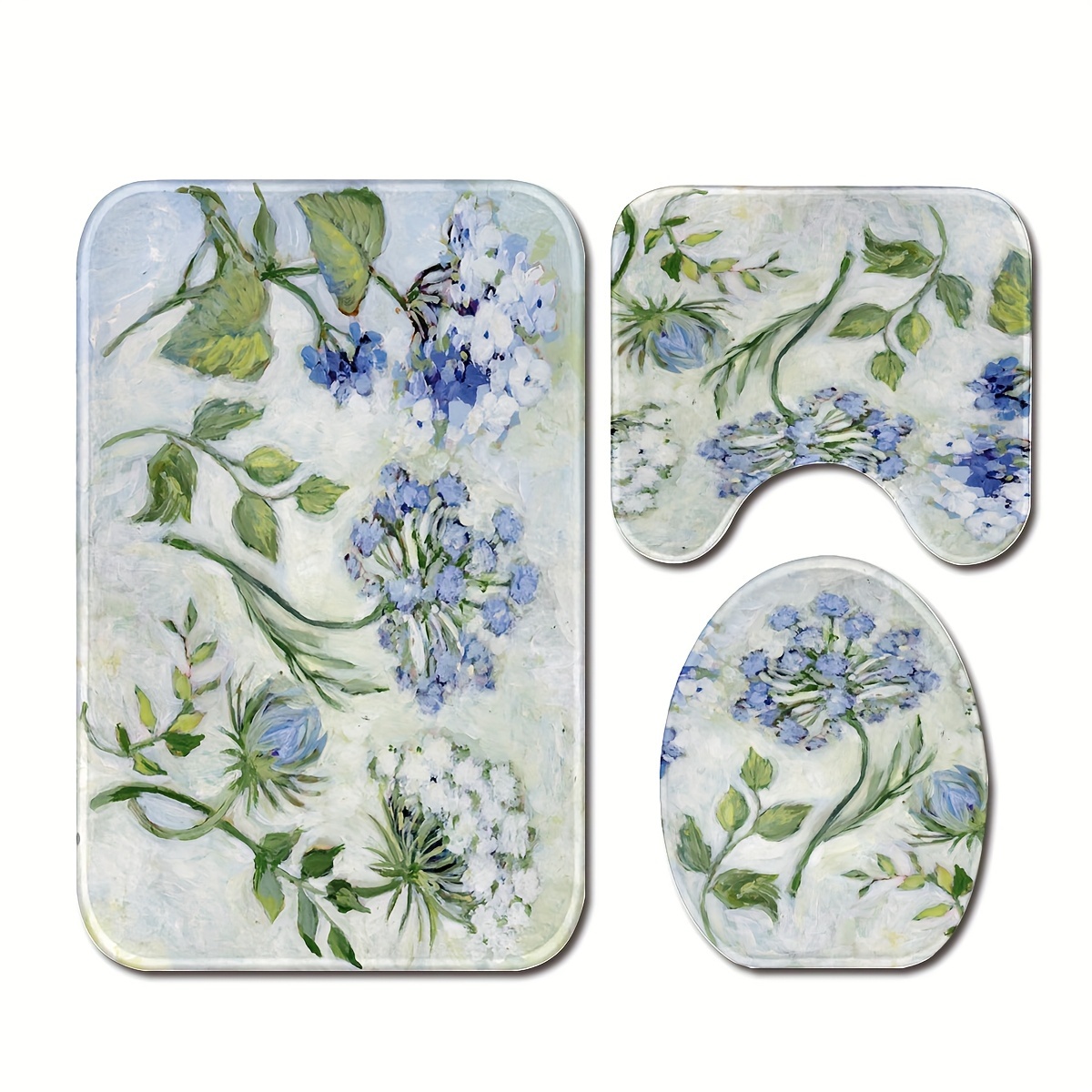 3pcs/set Plants Flowers Printed Floor Mat, Three-piece Bathroom Mat Set, Non-slip Mat, Water-absorbent Mat, Toilet Lid Mat, Toilet U-shaped Mat, Bathroom Floor Rugs, Foot Mat, Home Essential
3pcs/set Plants Flowers Printed Floor Mat, Three-piece Bathroom Mat Set, Non-slip Mat, Water-absorbent Mat, Toilet Lid Mat, Toilet U-shaped Mat, Bathroom Floor Rugs, Foot Mat, Home Essential