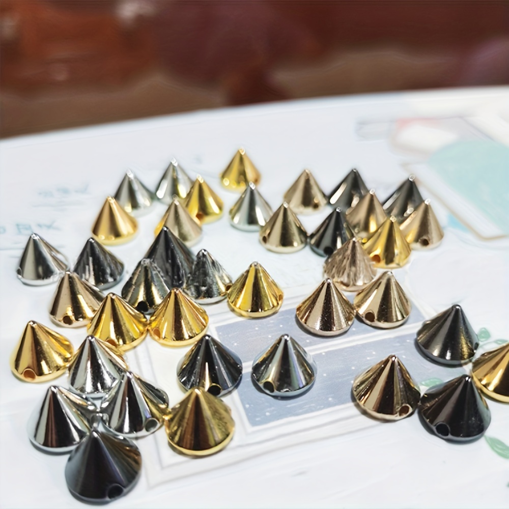 100pcs 1cm/0.39inch Punk Style Acrylic Bullet Spike Cone With Hole Diy Jewelry Clothing Accessories
100pcs 1cm/0.39inch Punk Style Acrylic Bullet Spike Cone With Hole Diy Jewelry Clothing Accessories