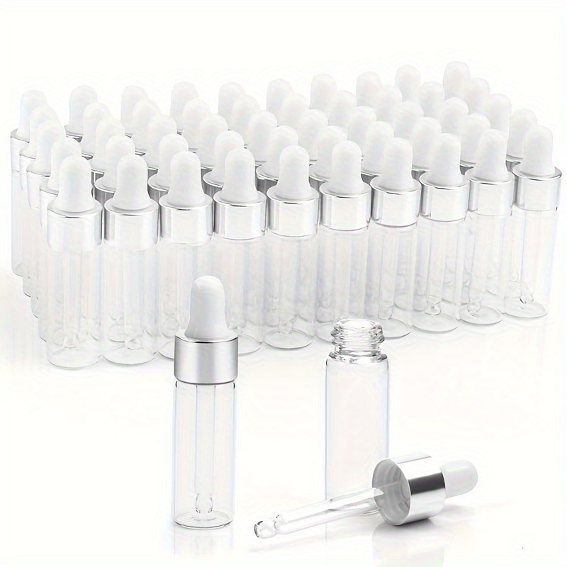 100 Pcs Clear Glass Dropper Bottles 3ml/5ml Empty Glass Vials Essential Oil Dropper Bottles Perfume Aromatherapy Cosmetic Liquid Sample Bottles With Glass Eye Dropper - Travel Accessories
100 Pcs Clear Glass Dropper Bottles 3ml/5ml Empty Glass Vials Essential Oil Dropper Bottles Perfume Aromatherapy Cosmetic Liquid Sample Bottles With Glass Eye Dropper - Travel Accessories