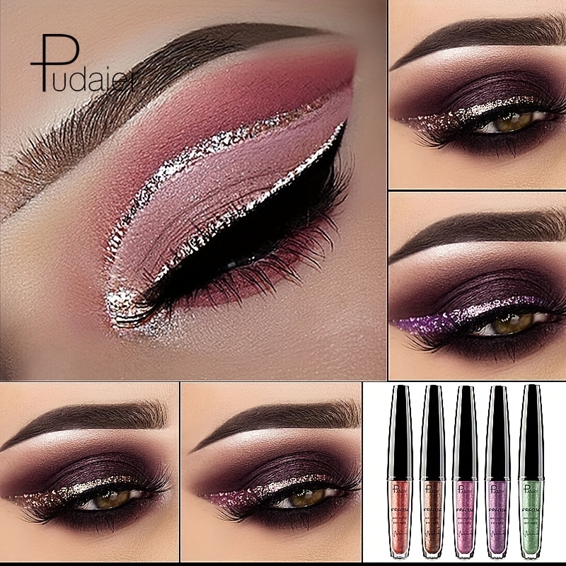 

Glitter Shimmer Eyeliner Pen, Waterproof Eyeshadow Pen, Sexy Long Lasting Metallic Pearly Finish Eye Makeup ( 16 Colors )