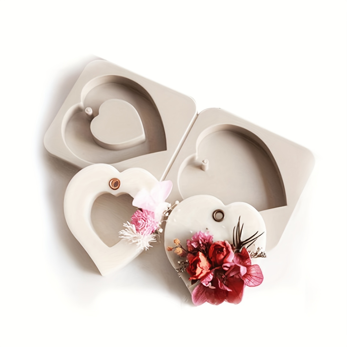 1pc Heart Shaped Aromatherapy Gypsum Diffuser Silicone Mold Diy Making Aroma Wax Beads Pendants Making Silicone Mold For Diy Home Desk Decor Valentine's Day
1pc Heart Shaped Aromatherapy Gypsum Diffuser Silicone Mold Diy Making Aroma Wax Beads Pendants Making Silicone Mold For Diy Home Desk Decor Valentine's Day