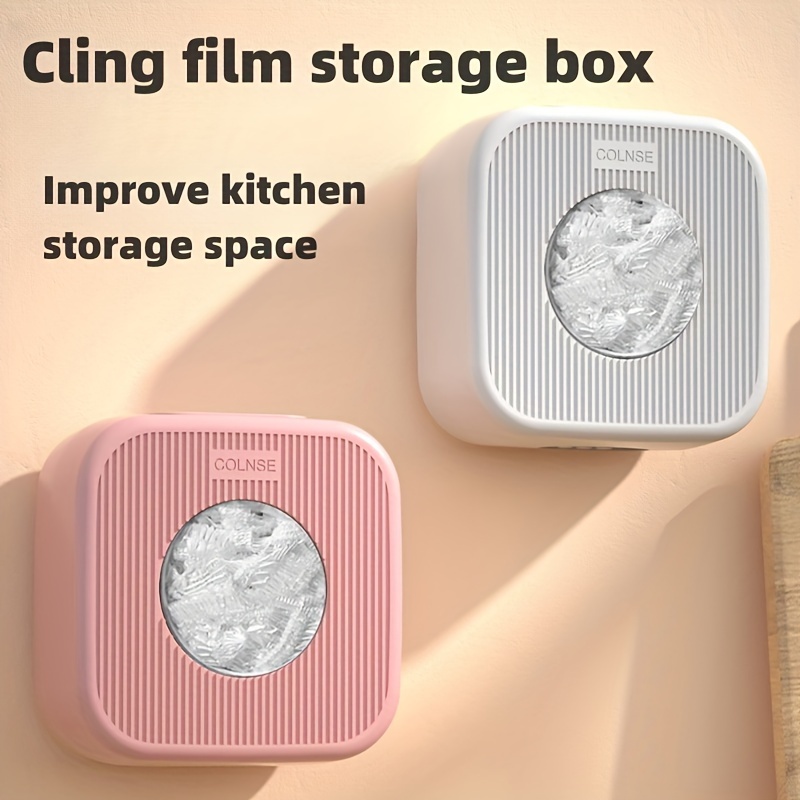 Large Capacity Wall-mounted Kitchen Storage Box For Cling Film & Disposable Bags - Matte , Easy , Cover, Extract
Large Capacity Wall-mounted Kitchen Storage Box For Cling Film & Disposable Bags - Matte , Easy , Cover, Extract