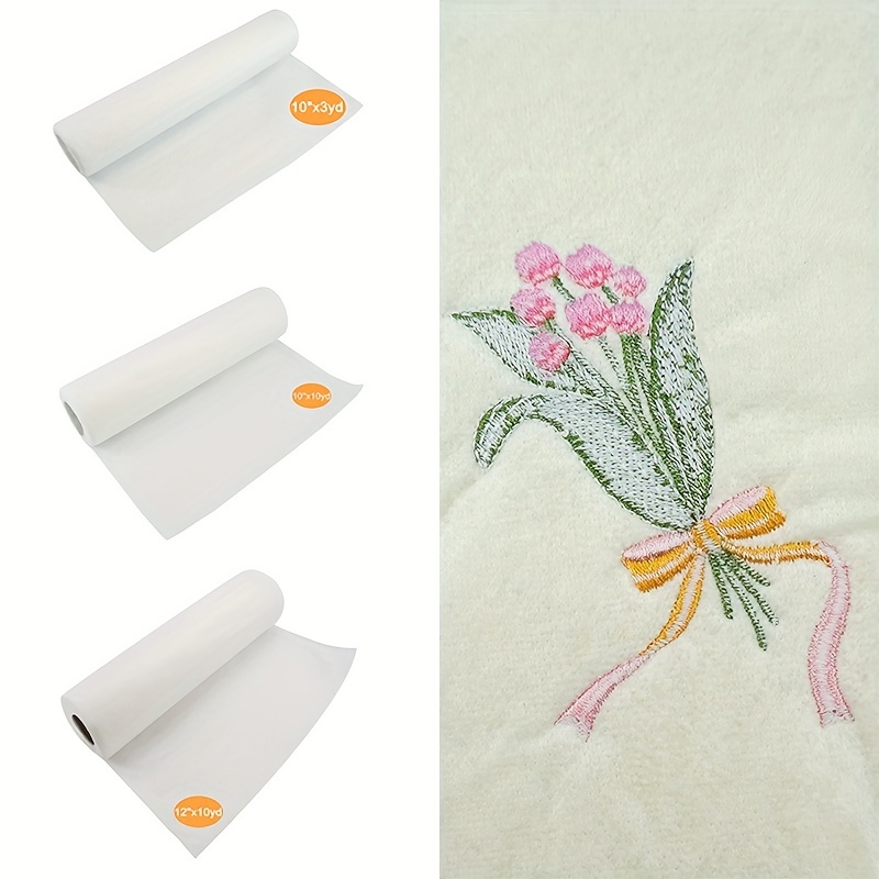 1 Roll Water Soluble Machine Embroidery Stabilizer Backing & Topping, Variable Sizes For Machine Embroidery And Hand Sewing
1 Roll Water Soluble Machine Embroidery Stabilizer Backing & Topping, Variable Sizes For Machine Embroidery And Hand Sewing