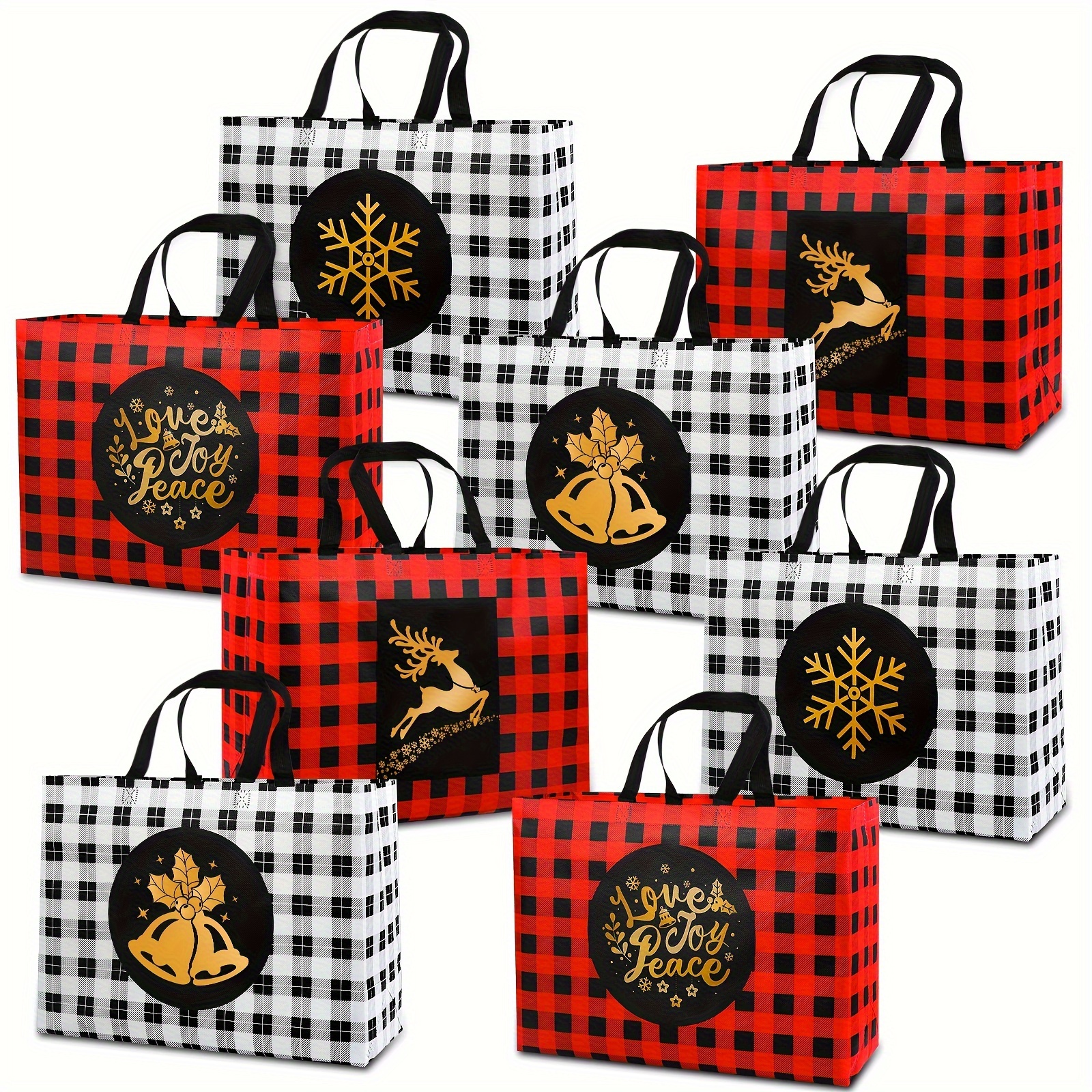 8- Christmas , Assorted Reusable , Polypropylene For Shopping And , Printed Bag Set For Use
8- Christmas , Assorted Reusable , Polypropylene For Shopping And , Printed Bag Set For Use