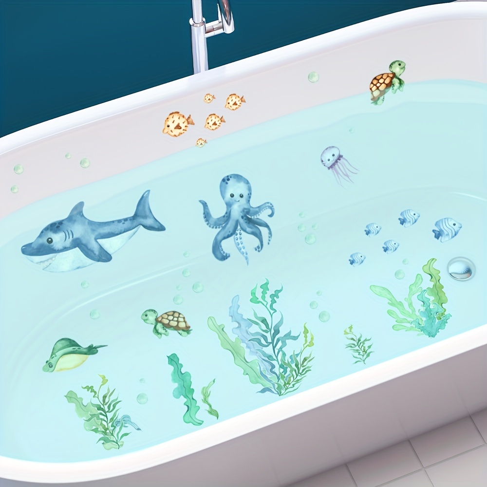6pcs Anti Slip Bathtub Stickers, Shark Seaweed Octopus Pattern Stickers, Bathroom Stickers, Waterproof Frosted Bathtub Stickers
6pcs Anti Slip Bathtub Stickers, Shark Seaweed Octopus Pattern Stickers, Bathroom Stickers, Waterproof Frosted Bathtub Stickers