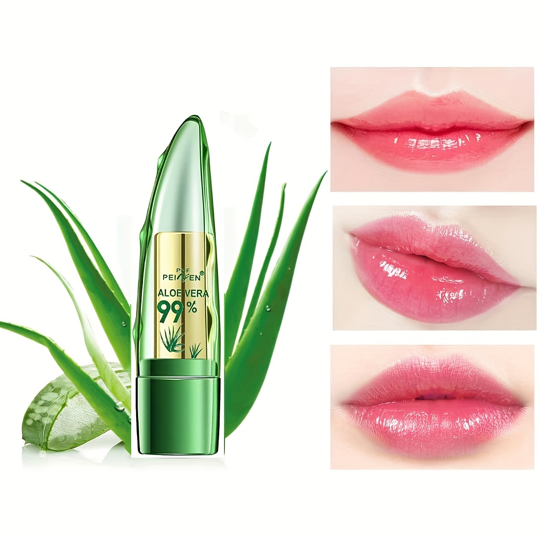 Aloe Vera Lipstick, Long Lasting Lip Care Nutritious Plumper Lip Balm Moisturizer Magic Temperature Color Changing
Aloe Vera Lipstick, Long Lasting Lip Care Nutritious Plumper Lip Balm Moisturizer Magic Temperature Color Changing