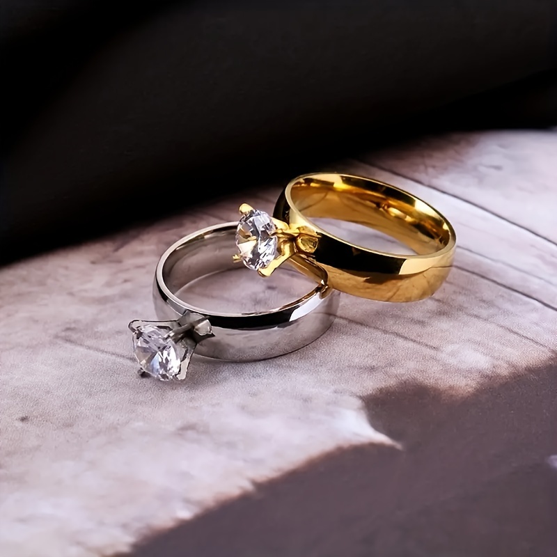 Stylish And Simple Stainless Steel Luxury Ring With Zirconia In European And American Style
Stylish And Simple Stainless Steel Luxury Ring With Zirconia In European And American Style