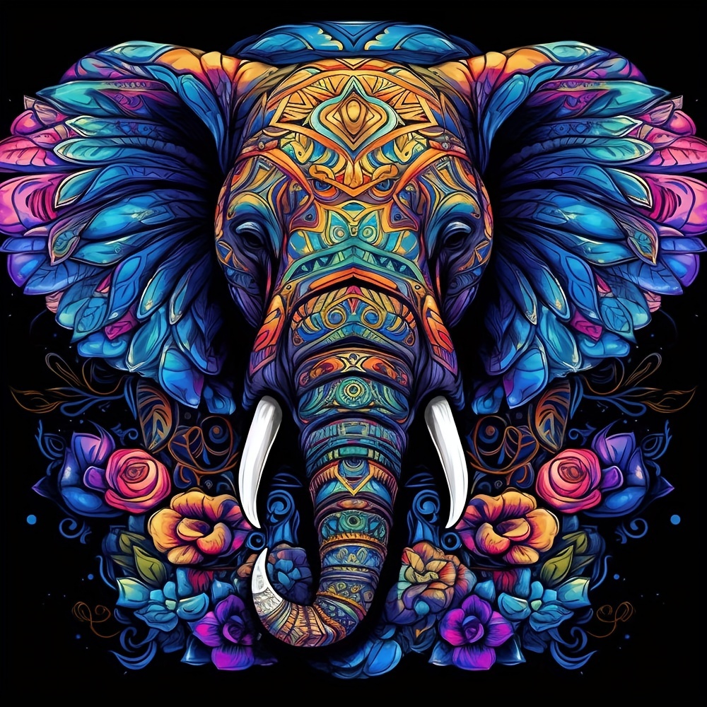1pc Large Size 40x40cm/15.7x15.7inch Without Frame Diy 5d Diamond Elephant, Full Rhinestone Painting, Embroidery Kits, Handmade Office Decor
1pc Large Size 40x40cm/15.7x15.7inch Without Frame Diy 5d Diamond Elephant, Full Rhinestone Painting, Embroidery Kits, Handmade Office Decor
