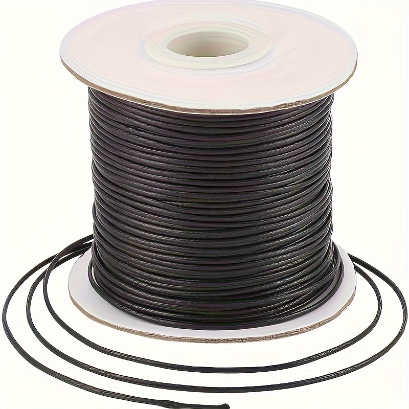 Cordon Ciré Noir pour la Fabrication de Bijoux - 1mm/0.8mm, 175 de Fibre de Polyester, Fil d'Artisanat Non Élastique pour Bracelets et
Cordon Ciré Noir pour la Fabrication de Bijoux - 1mm/0.8mm, 175 de Fibre de Polyester, Fil d'Artisanat Non Élastique pour Bracelets et