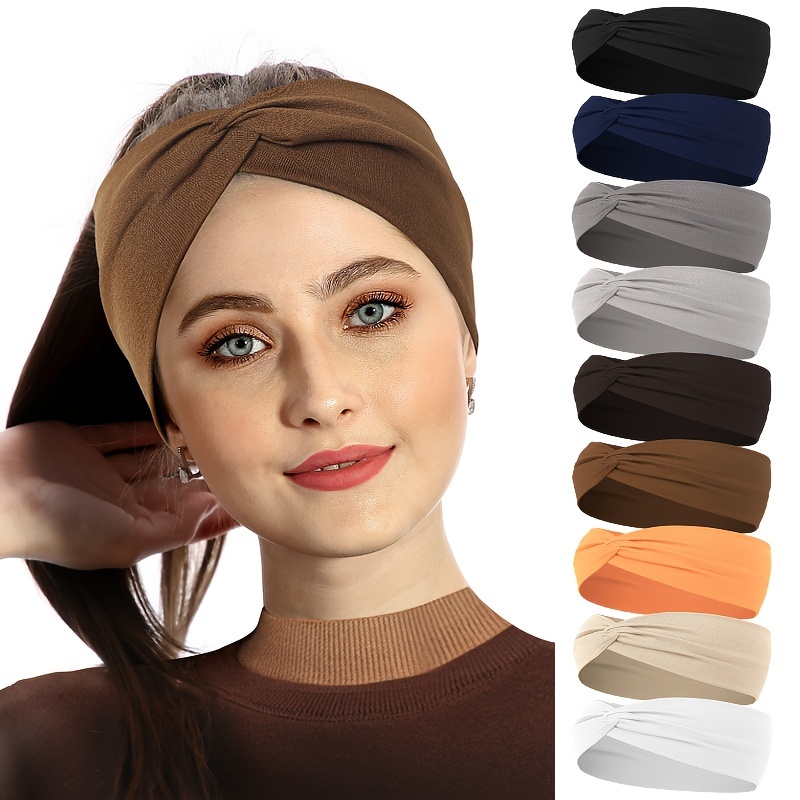1pcs Solid Color Headband Twist Knotted Hair Band Elastic Hair Band Non Slip Sweat Band Headwear
1pcs Solid Color Headband Twist Knotted Hair Band Elastic Hair Band Non Slip Sweat Band Headwear