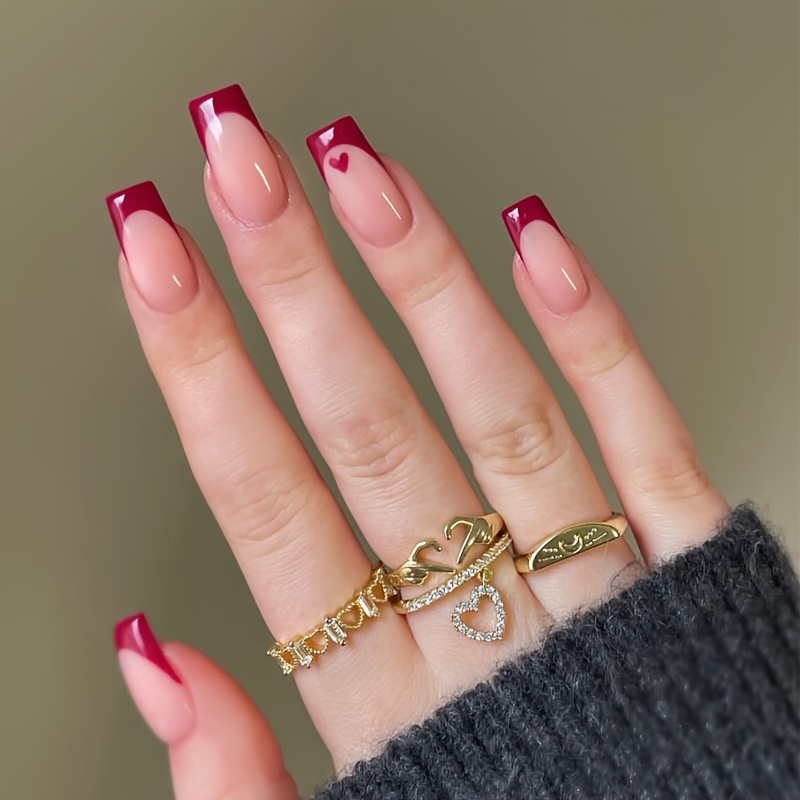 24pcs, Press On , Fake Red And , Reusable Fake 1 & 1 File, For Parties, , And For Women And
24pcs, Press On , Fake Red And , Reusable Fake 1 & 1 File, For Parties, , And For Women And