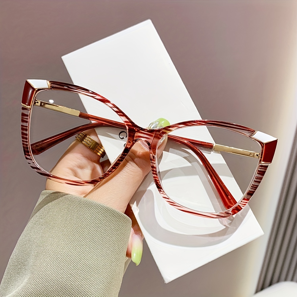 Cat Eye Tr Frame Clear Lens Glasses Retro Color Block Decorative Glasses Computer Spectacles For Women
Cat Eye Tr Frame Clear Lens Glasses Retro Color Block Decorative Glasses Computer Spectacles For Women