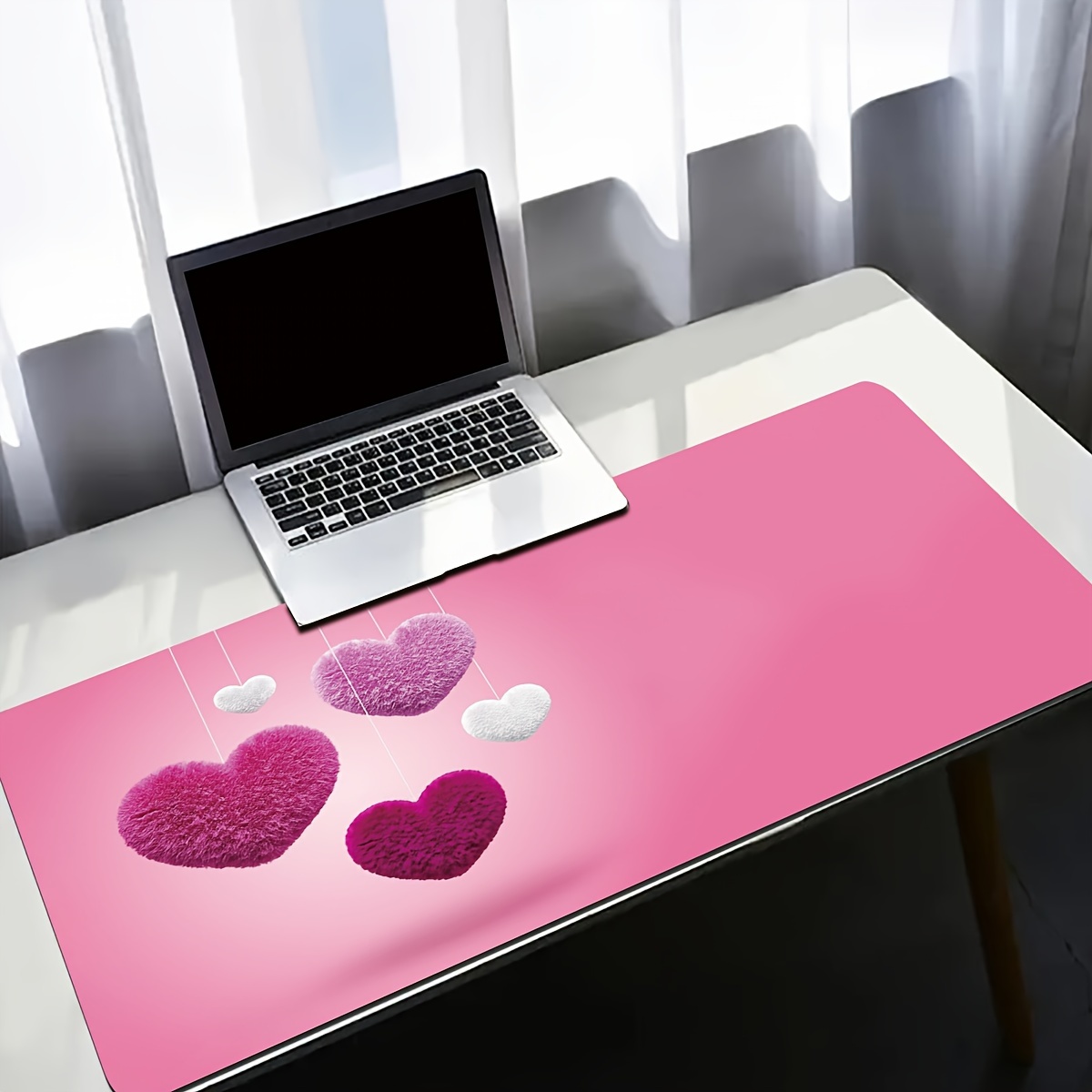 1pc Pink And White Love Large Game Electronic Sports Computer Oversized Thickened Mouse Pad, Desktop Pad, Non-slip Mouse Pad, Washable Rubber Material Mouse Pad
1pc Pink And White Love Large Game Electronic Sports Computer Oversized Thickened Mouse Pad, Desktop Pad, Non-slip Mouse Pad, Washable Rubber Material Mouse Pad