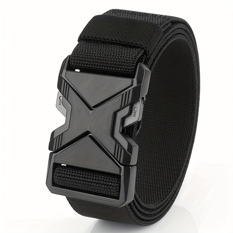 New Quick Release Metal Pluggable Buckle Belt, Breathable Elastic Belts For Men, Elastic Pants Waistband For Hunting , Ideal Choice For Gifts
New Quick Release Metal Pluggable Buckle Belt, Breathable Elastic Belts For Men, Elastic Pants Waistband For Hunting , Ideal Choice For Gifts