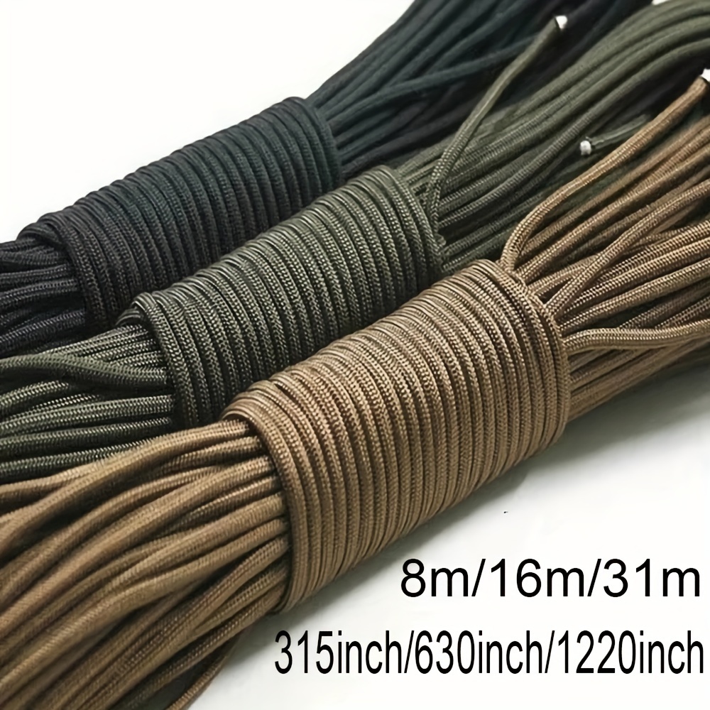 8/16/31 Meters 4mm 7 Stand Cores Tent Cord For Lanyard Picnic Camping Rope Clothesline Pet Leashes Diy Handmade
8/16/31 Meters 4mm 7 Stand Cores Tent Cord For Lanyard Picnic Camping Rope Clothesline Pet Leashes Diy Handmade