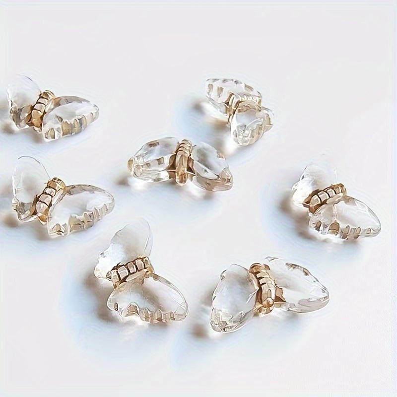 30pcs Acrylic Butterfly Beads With Golden Accents For Diy Necklace & Bracelet Jewelry Making Accessories
30pcs Acrylic Butterfly Beads With Golden Accents For Diy Necklace & Bracelet Jewelry Making Accessories
