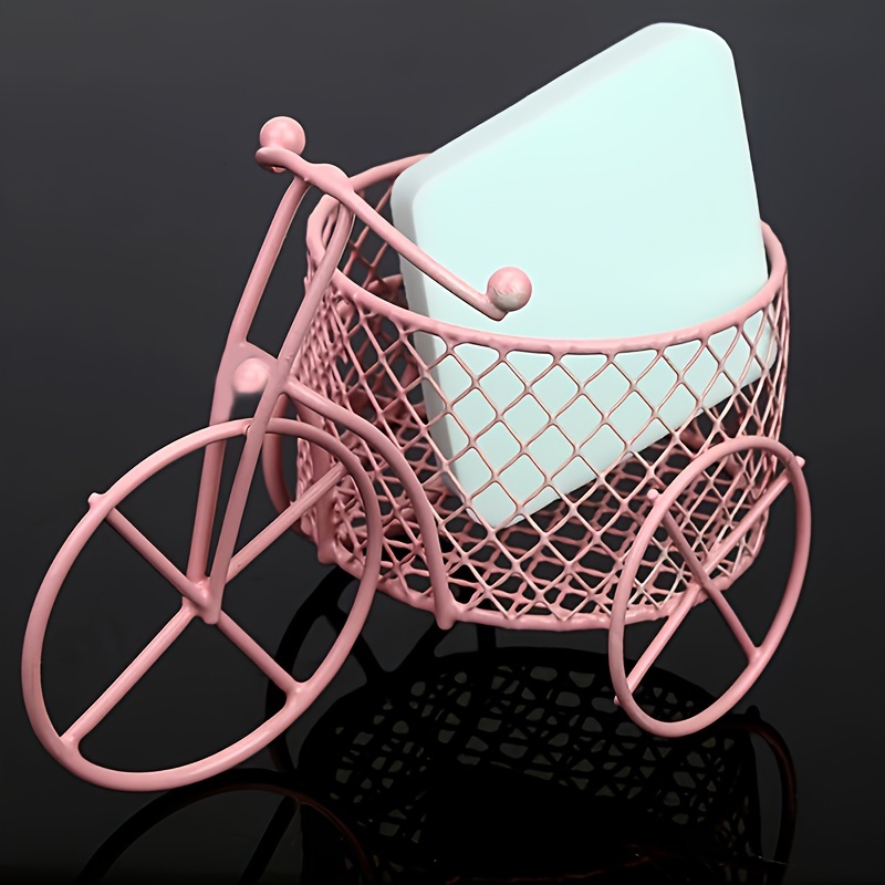 Pink Sponge Holder - Elegant Bicycle Design With Diamond-pattern Basket, Anti-mold Drying Rack For Beauty Blenders, Iron Material, Formaldehyde-free
Pink Sponge Holder - Elegant Bicycle Design With Diamond-pattern Basket, Anti-mold Drying Rack For Beauty Blenders, Iron Material, Formaldehyde-free