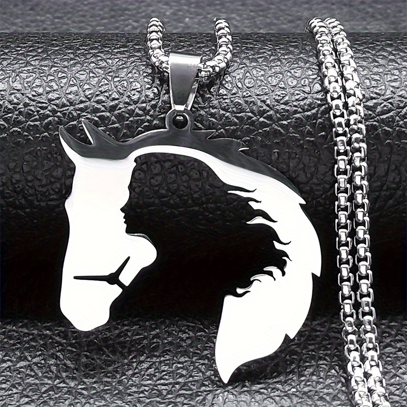 Horse Pattern Pendant Necklace For Women Men Stainless Steel Silver Color Horses Chain Accessories Gift Jewelry
Horse Pattern Pendant Necklace For Women Men Stainless Steel Silver Color Horses Chain Accessories Gift Jewelry