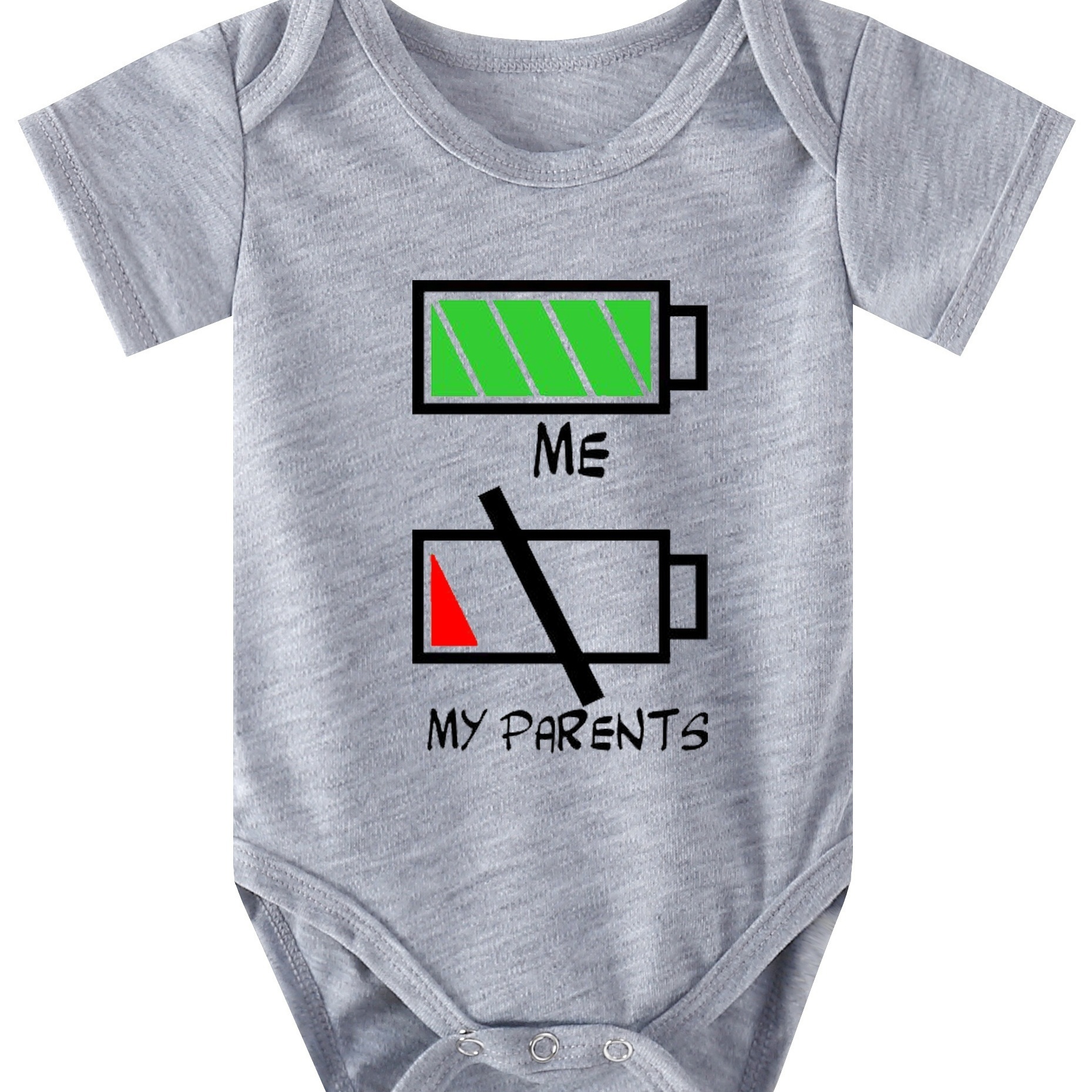 Baby Boys Cute Battery Graphic Short Sleeve Round Neck Bodysuit Clothes For Summer Baby Clothes
Baby Boys Cute Battery Graphic Short Sleeve Round Neck Bodysuit Clothes For Summer Baby Clothes