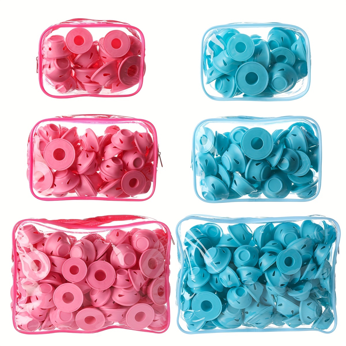 20/40/80pcs Hair Curlers Rollers Mushroom Bell Curling Iron Silicone Reusable Hair Rollers No Clip Magic Diy Curling Tool With Pvc Bag
20/40/80pcs Hair Curlers Rollers Mushroom Bell Curling Iron Silicone Reusable Hair Rollers No Clip Magic Diy Curling Tool With Pvc Bag