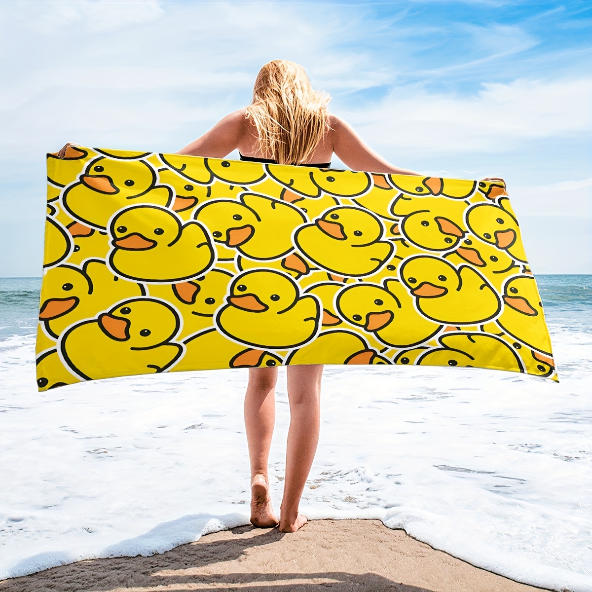 Microfiber Beach Towel - Cute Duck Design, Sand Proof & Absorbent, Perfect For Surfing, Bathing, Camping
Microfiber Beach Towel - Cute Duck Design, Sand Proof & Absorbent, Perfect For Surfing, Bathing, Camping