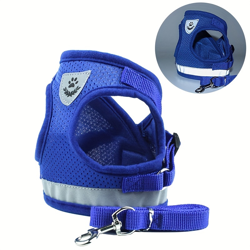 Reflective Pet Dog Harness And Leash Set, Breathable Mesh Dog Harness Vest For Outdoor Walking
Reflective Pet Dog Harness And Leash Set, Breathable Mesh Dog Harness Vest For Outdoor Walking
