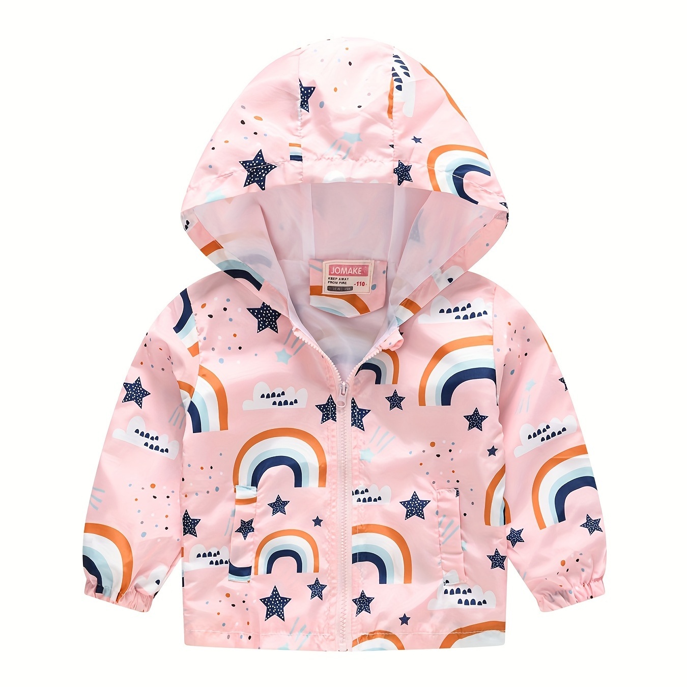 Toddler Girls Hooded Jacket Cartoon Rainbow And Stars Graphic Zipper Windproof Sports Casual Coat Top Kids Spring Clothes
Toddler Girls Hooded Jacket Cartoon Rainbow And Stars Graphic Zipper Windproof Sports Casual Coat Top Kids Spring Clothes