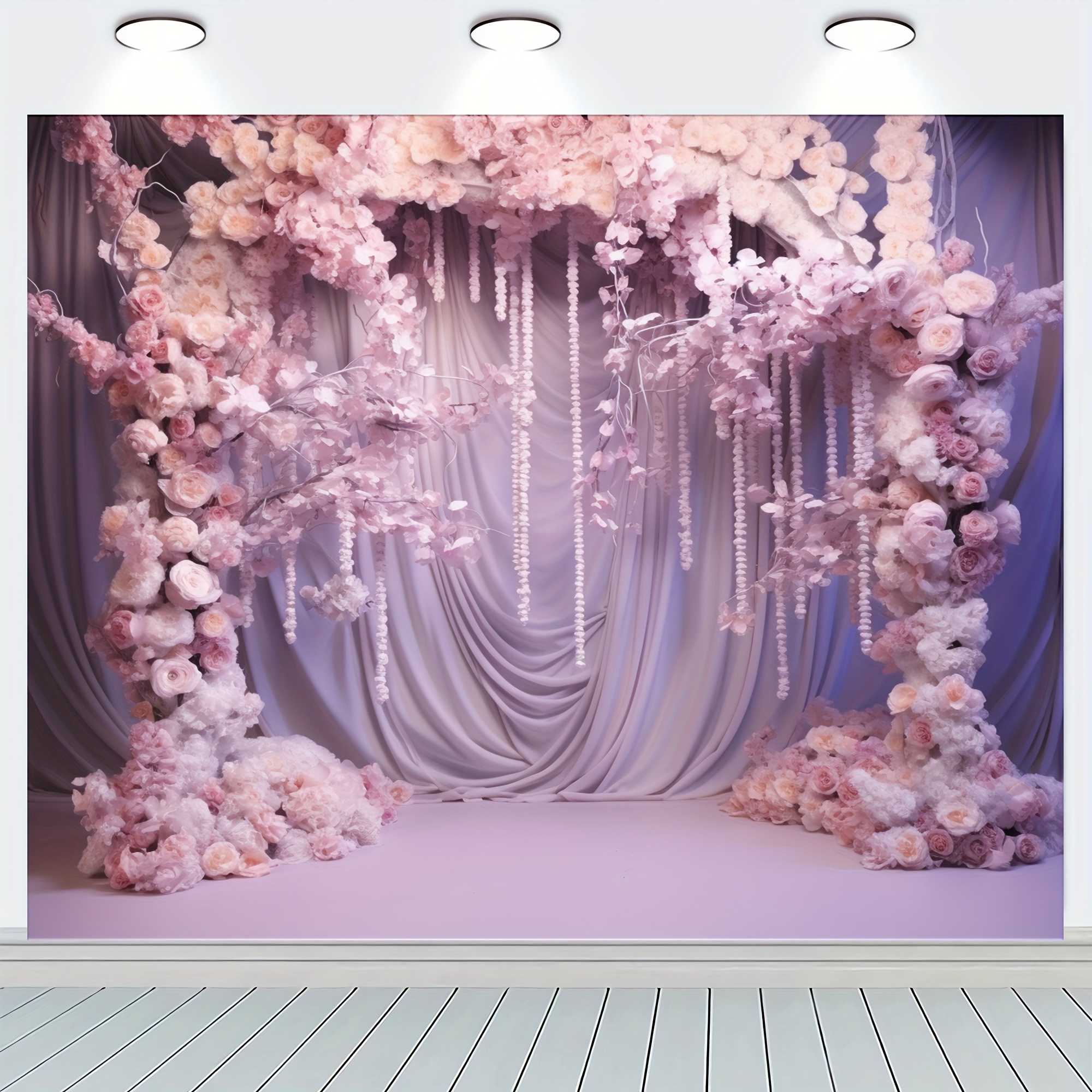 Pc Wedding Floral Wall Backdrop Photography Background Dreamy Wedding