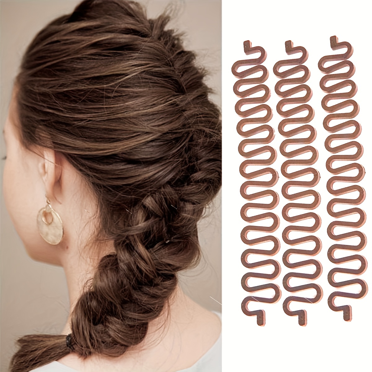 3pcs Women's Hair Braiding Tools - & Twist Styles, , Formaldehyde-free, Long Curly Hair - Create Chic Braids With Ease
3pcs Women's Hair Braiding Tools - & Twist Styles, , Formaldehyde-free, Long Curly Hair - Create Chic Braids With Ease