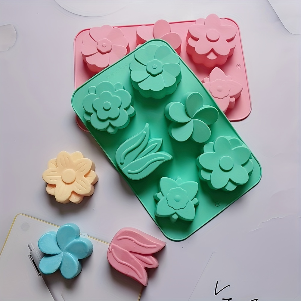 1pc 6-chamber Silicone Different Shaped Flower Tulip Soap Mold 3d Handmade Diy Soap Candle Mold Soap Resin Craft Mold
1pc 6-chamber Silicone Different Shaped Flower Tulip Soap Mold 3d Handmade Diy Soap Candle Mold Soap Resin Craft Mold