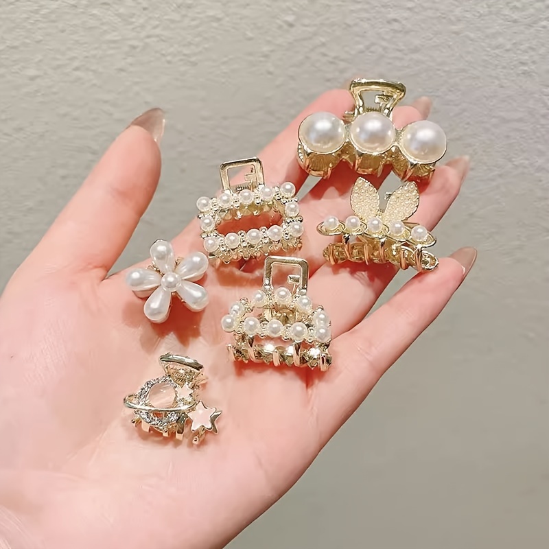 6pcs Faux Pearl Decor Small Grab Clips Elegant Headwear Charm Hair Accessories For Women Female
6pcs Faux Pearl Decor Small Grab Clips Elegant Headwear Charm Hair Accessories For Women Female