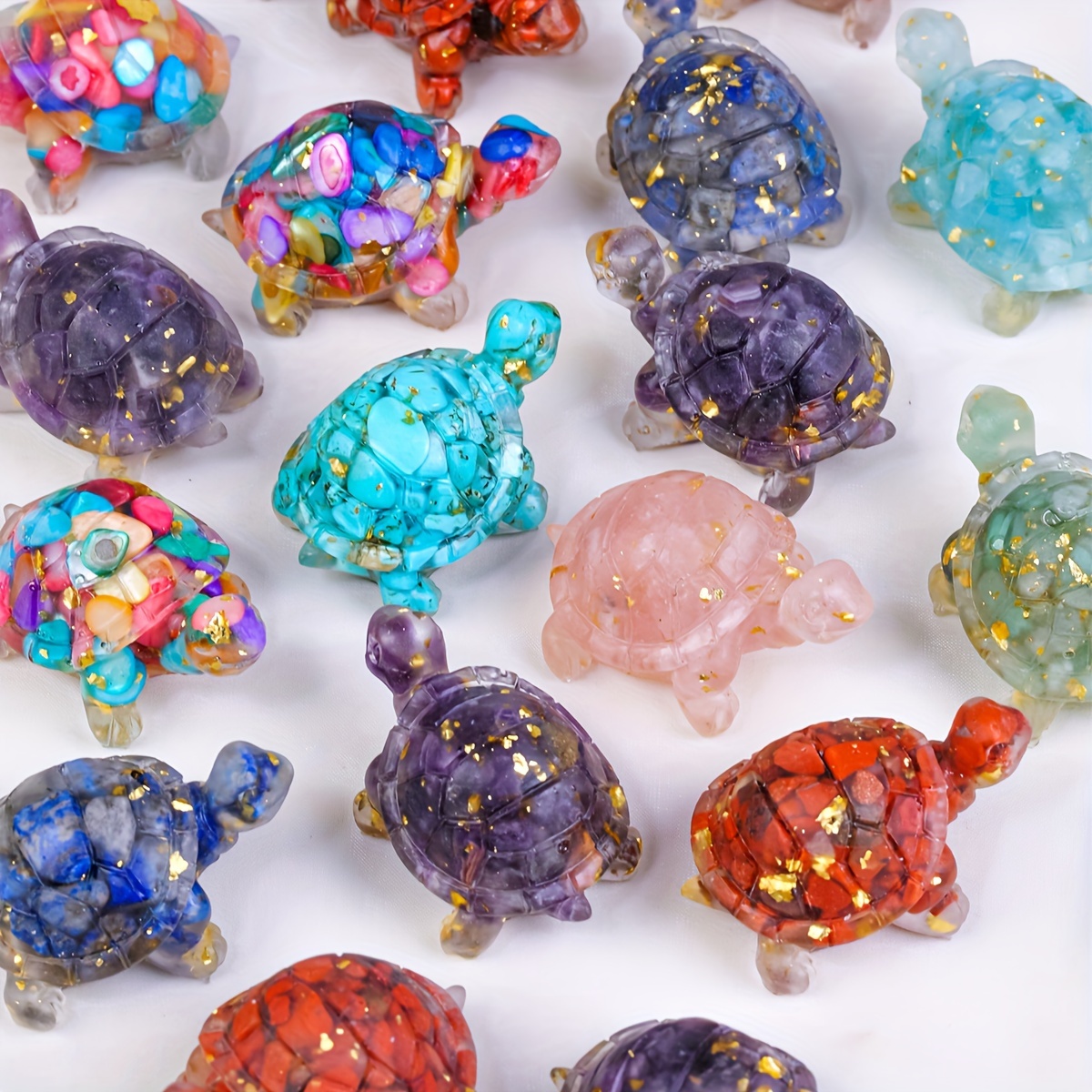 1pc Small Turtle Natural Crushed Stone Decorative Ornament, Crystal Stone Animal Resin Drip Glue Craft Creative Jewelry Accessories -jewelry Patterns
1pc Small Turtle Natural Crushed Stone Decorative Ornament, Crystal Stone Animal Resin Drip Glue Craft Creative Jewelry Accessories -jewelry Patterns
