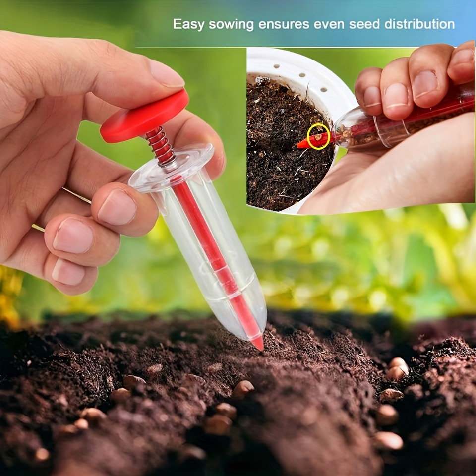 Gardeners' Delight: 1pc Mini Handheld Flower Grass Syringe Seeder - Perfect For Sowing Garden Seeds!
Gardeners' Delight: 1pc Mini Handheld Flower Grass Syringe Seeder - Perfect For Sowing Garden Seeds!