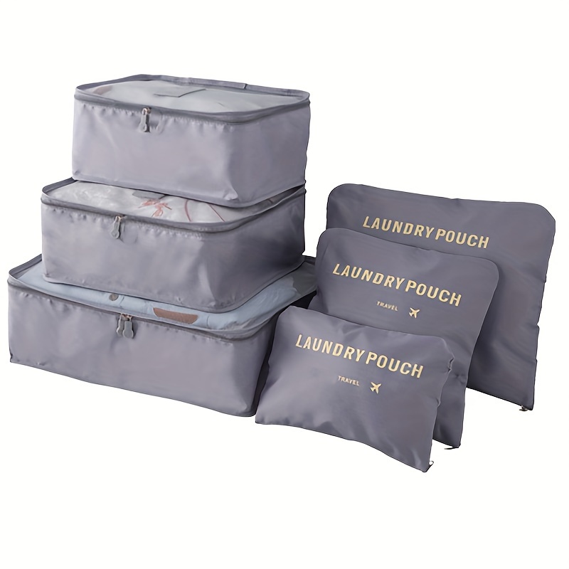 6pcs Travel Organizing And Packing Set - Multifunctional Luggage Packing Cube, Lightweight Multi-sized Mesh Bag, Dust Bag, For Efficient Storage And Organization
6pcs Travel Organizing And Packing Set - Multifunctional Luggage Packing Cube, Lightweight Multi-sized Mesh Bag, Dust Bag, For Efficient Storage And Organization