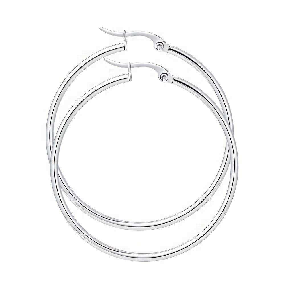 Boucles d'Oreilles en Acier Inoxydable Chic pour Femmes - Polyvalentes 40/50mm, Parfaites pour & les , Infinies, Grandes Petites
Boucles d'Oreilles en Acier Inoxydable Chic pour Femmes - Polyvalentes 40/50mm, Parfaites pour & les , Infinies, Grandes Petites