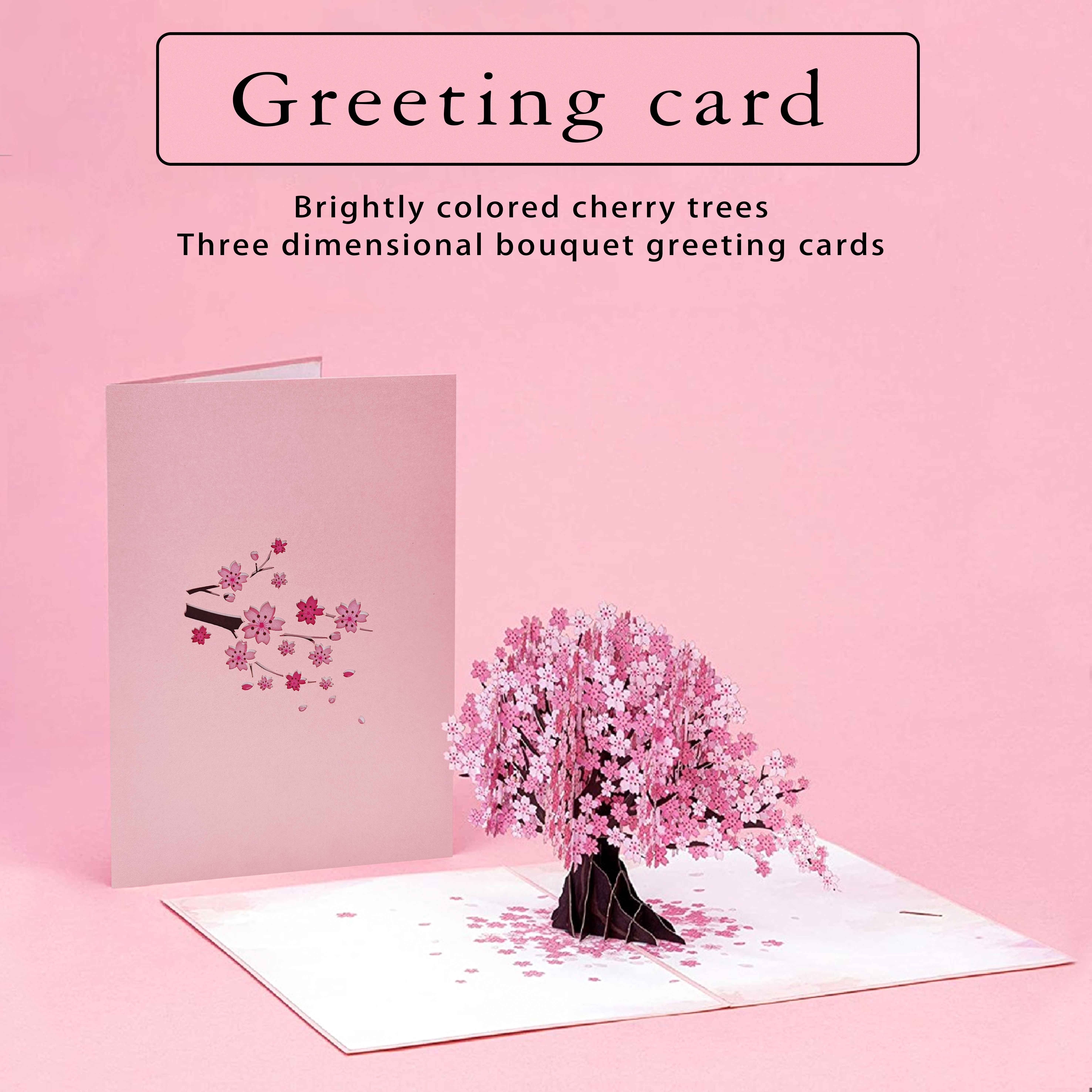 3d Pop-up Cherry Blossom Greeting Card With Envelope - Valentine's, Birthdays, Anniversaries, Day & Wedding Thank You Notes
3d Pop-up Cherry Blossom Greeting Card With Envelope - Valentine's, Birthdays, Anniversaries, Day & Wedding Thank You Notes