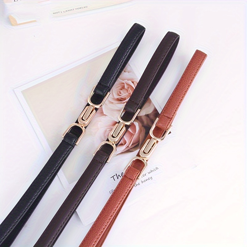 Adjustable Buckle Belt, Fashion Waist Belt, Decorative Skirt Suit Simple Thin Belt, Sweater Decorative Belt, Ideal Choice For Gifts
Adjustable Buckle Belt, Fashion Waist Belt, Decorative Skirt Suit Simple Thin Belt, Sweater Decorative Belt, Ideal Choice For Gifts
