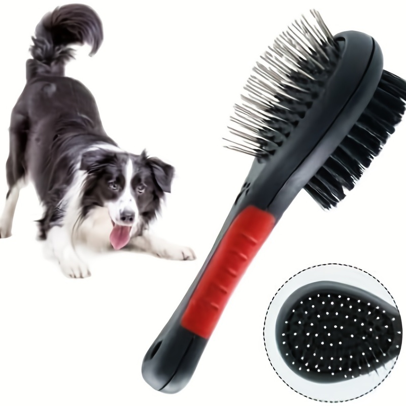 Dog Brush Cat Pet Grooming Comb 2 In 1 Double Sided Pin Cleans For Pets Shedding And Dirt Grooming Tool
Dog Brush Cat Pet Grooming Comb 2 In 1 Double Sided Pin Cleans For Pets Shedding And Dirt Grooming Tool