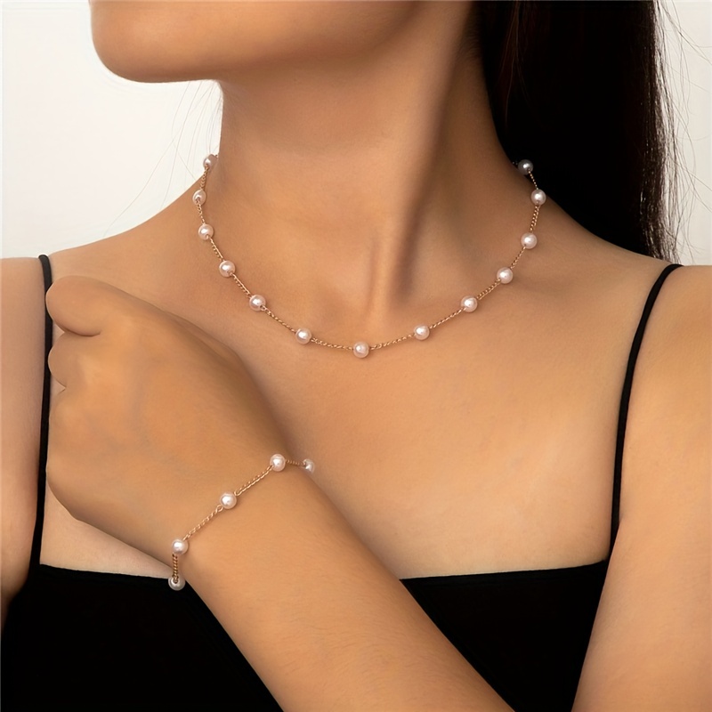 2pcs Necklace Plus Bracelet Dainty Jewelry Set Made Of Milky Stone Match Daily Outfits Perfect Birthday Gift For Female
2pcs Necklace Plus Bracelet Dainty Jewelry Set Made Of Milky Stone Match Daily Outfits Perfect Birthday Gift For Female