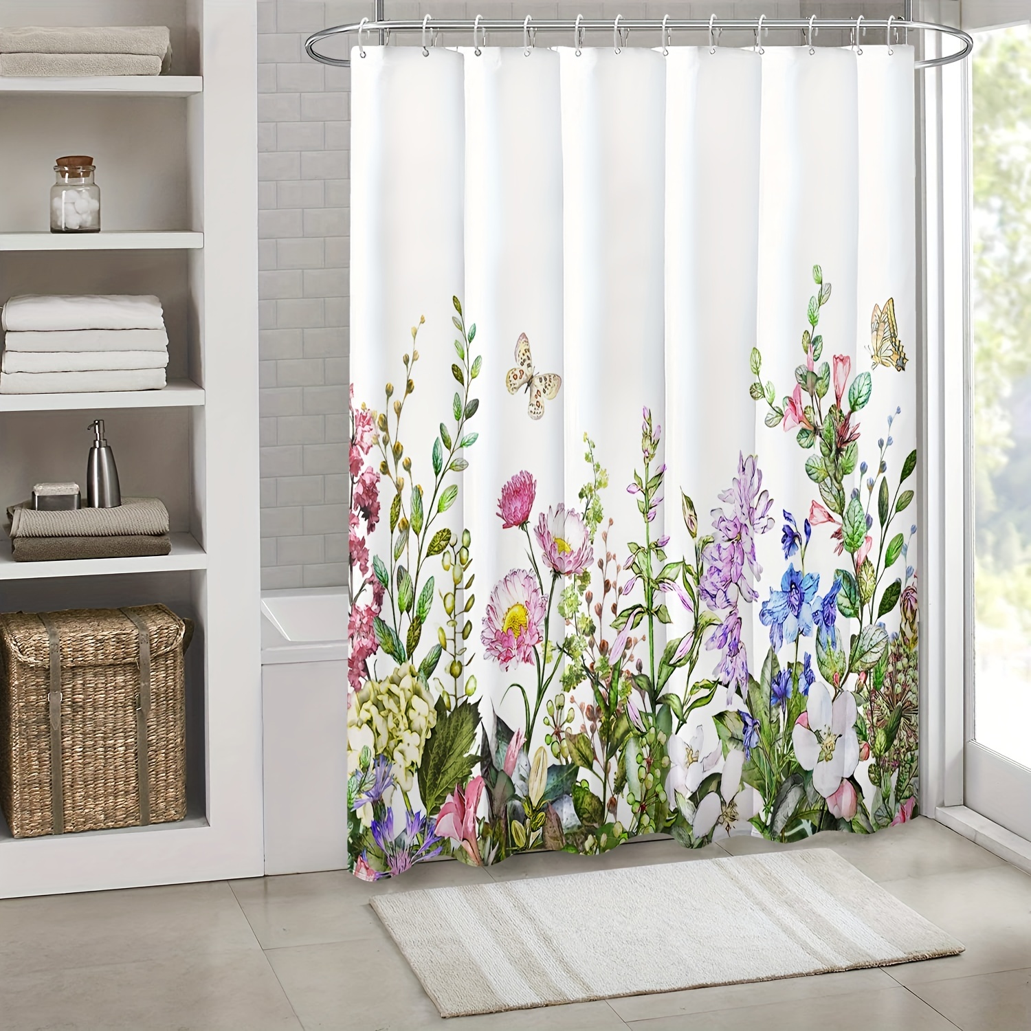 1pc And Shower Curtain 180x180cm, Purple Pattern, Bathroom Decor Plastic , For , Curtain
1pc And Shower Curtain 180x180cm, Purple Pattern, Bathroom Decor Plastic , For , Curtain