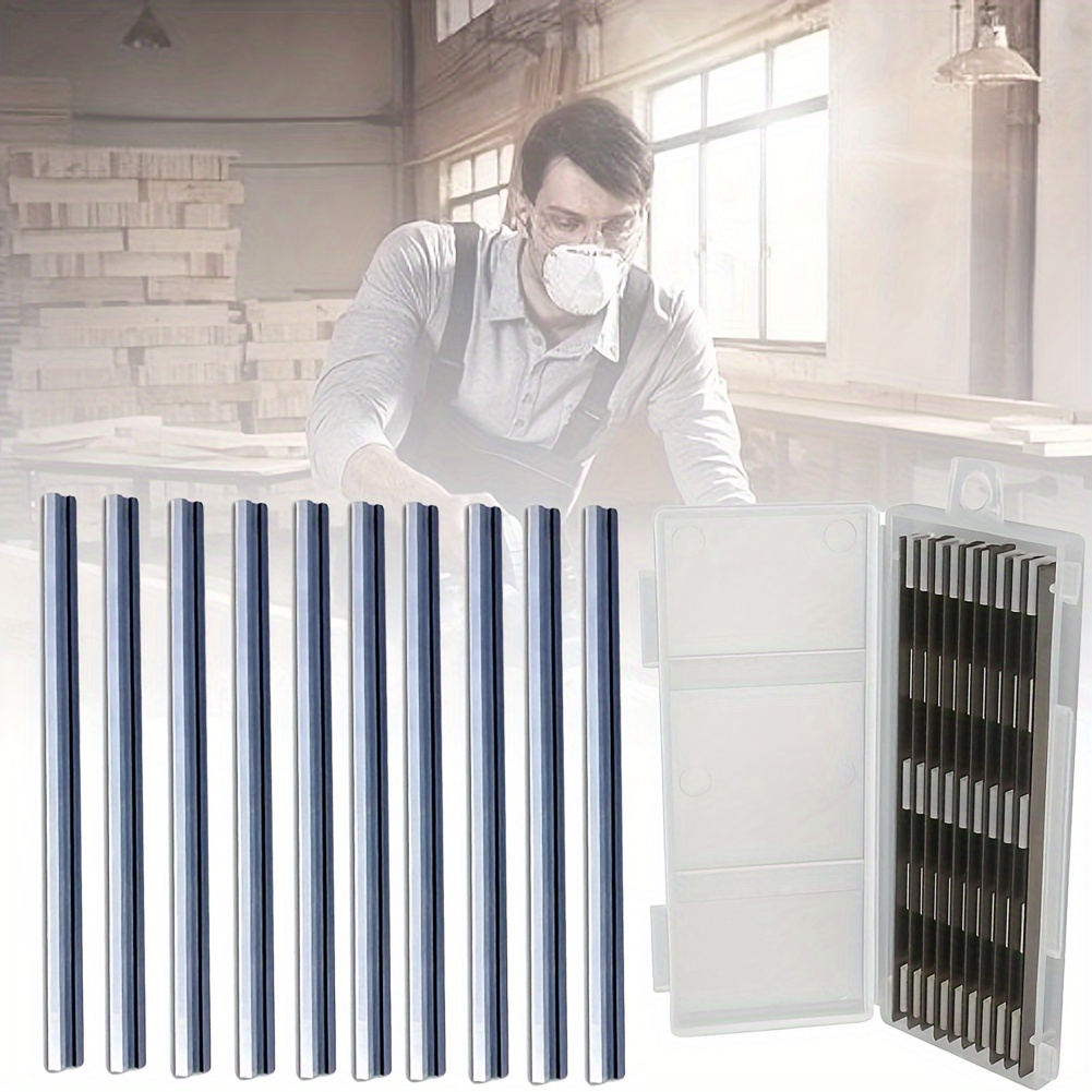 10pcs 82mm Electric Planer Blades, Hss Reversible Wood Planer Knives, Woodworking Machinery Parts For Dewalt Bosch Makita
10pcs 82mm Electric Planer Blades, Hss Reversible Wood Planer Knives, Woodworking Machinery Parts For Dewalt Bosch Makita