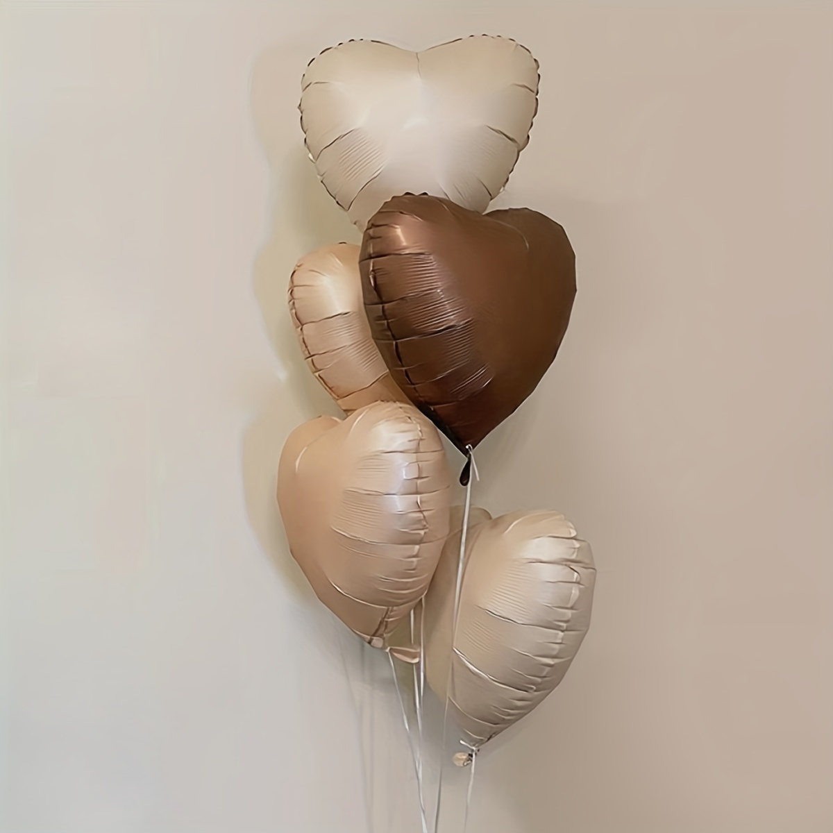 Set/5pcs, 18 Inch Vintage Cream Love Caramel Color Chocolate Color Heart Balloon Decoration Arrangement
Set/5pcs, 18 Inch Vintage Cream Love Caramel Color Chocolate Color Heart Balloon Decoration Arrangement