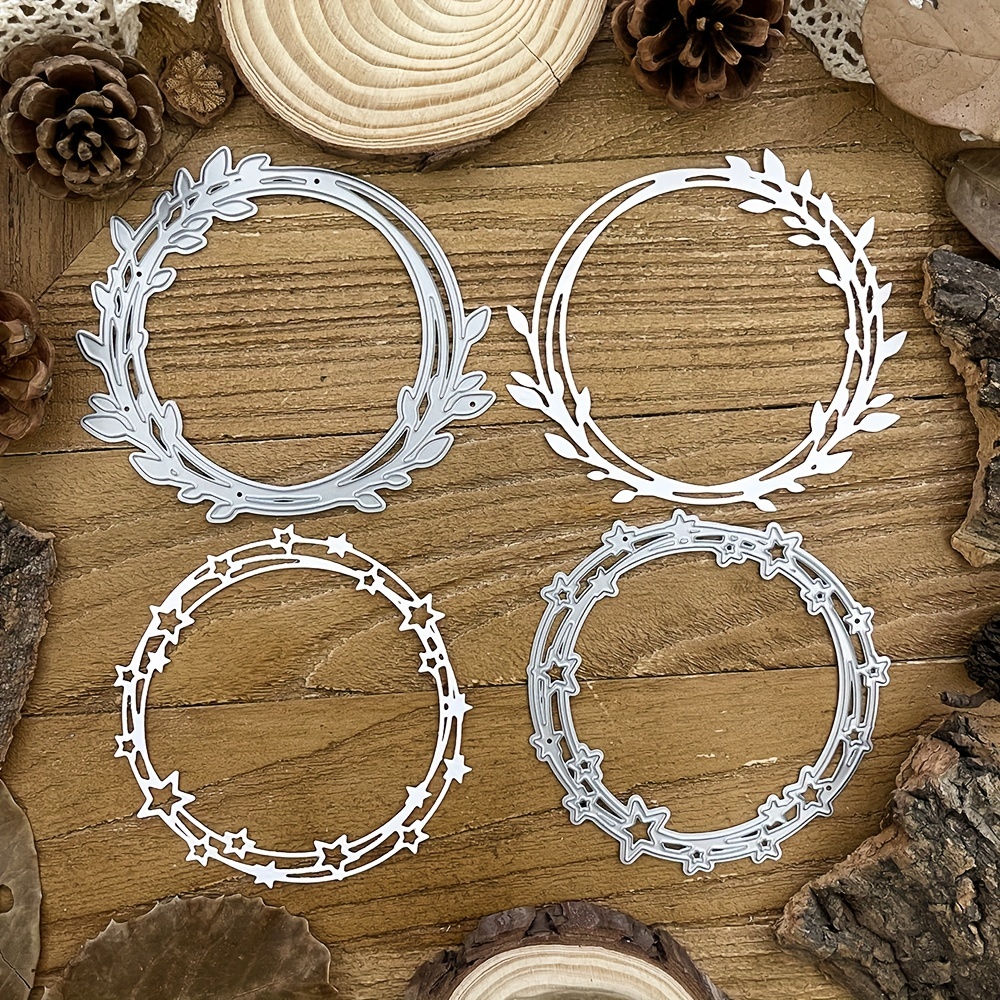 Lovely Leaves Stars Wreath Round Frames Metal Cutting Dies Diy Scrapbooking Album Greeting Cards Home Decoration Holiday Blessing Handle Hand Craft Eid Al-adha Mubarak
Lovely Leaves Stars Wreath Round Frames Metal Cutting Dies Diy Scrapbooking Album Greeting Cards Home Decoration Holiday Blessing Handle Hand Craft Eid Al-adha Mubarak