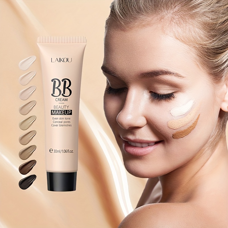 

Laikou Waterproof Bb Cream Full Coverage Concealer, Natural/ivory/tan 30ml, Long Lasting Foundation Make Up, Oil Control, Even Skin Tone, Hide Pores