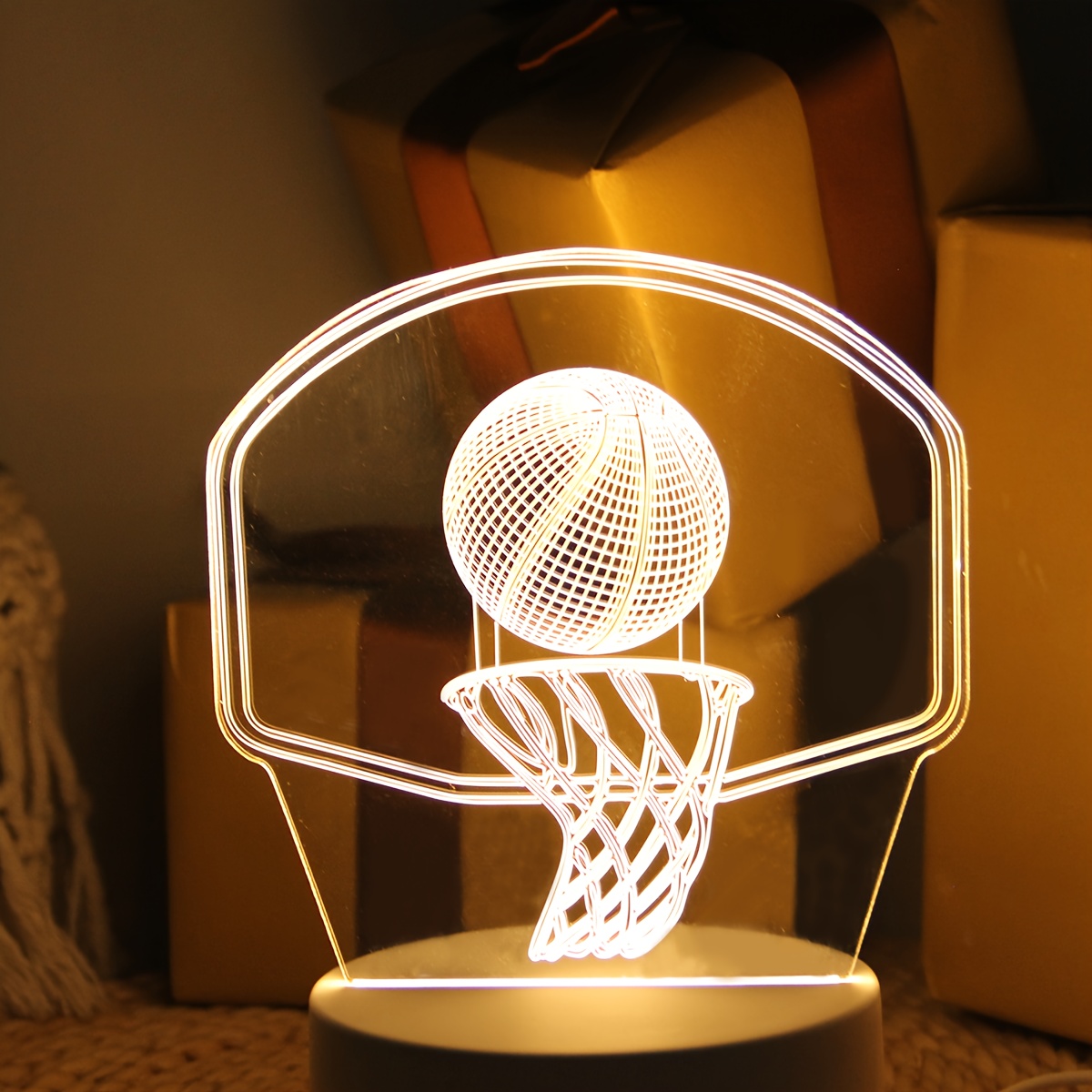 1pc Usb 3d Creative Basketball Sports Night Light, Bedroom Living Room Decoration, Desktop Decoration Light
1pc Usb 3d Creative Basketball Sports Night Light, Bedroom Living Room Decoration, Desktop Decoration Light