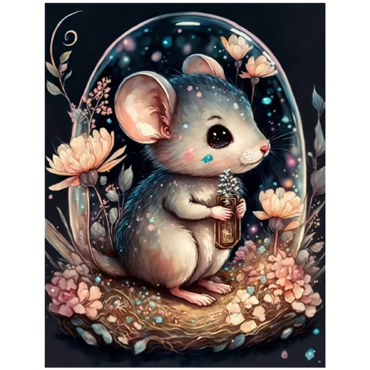 1pc 7.9*11.8 Inches 5d Diy Diamond Painting, Crystal Mouse Animal Flowers, Full Diamond Diamond Painting, Embroidery Kit, Handmade Home Decoration
1pc 7.9*11.8 Inches 5d Diy Diamond Painting, Crystal Mouse Animal Flowers, Full Diamond Diamond Painting, Embroidery Kit, Handmade Home Decoration