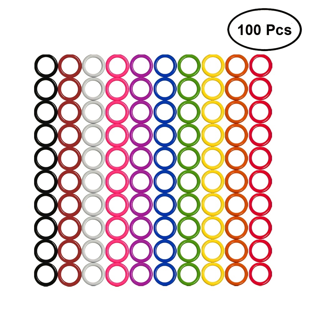 100pcs Colorful Ring Stitch Markers Round Knitting Stitch Marks For Practical Crochet Locking Accessories
100pcs Colorful Ring Stitch Markers Round Knitting Stitch Marks For Practical Crochet Locking Accessories