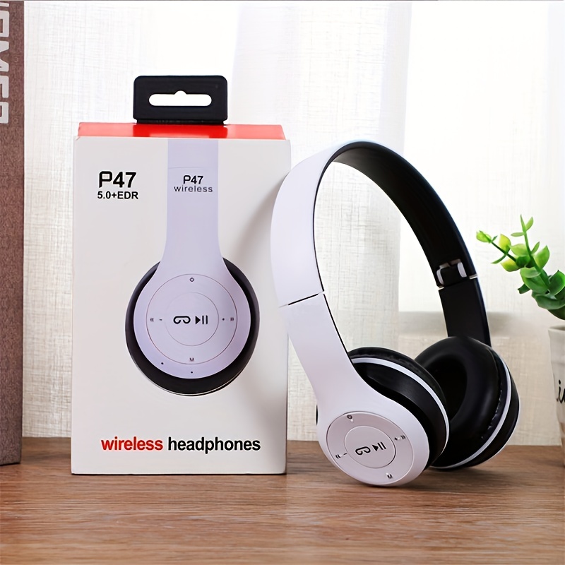 

P47 Wireless Headphones 5.0 Wireless Earphone Foldable Bass With Memory Tf Card For Iphone Phone With Mic Headsets