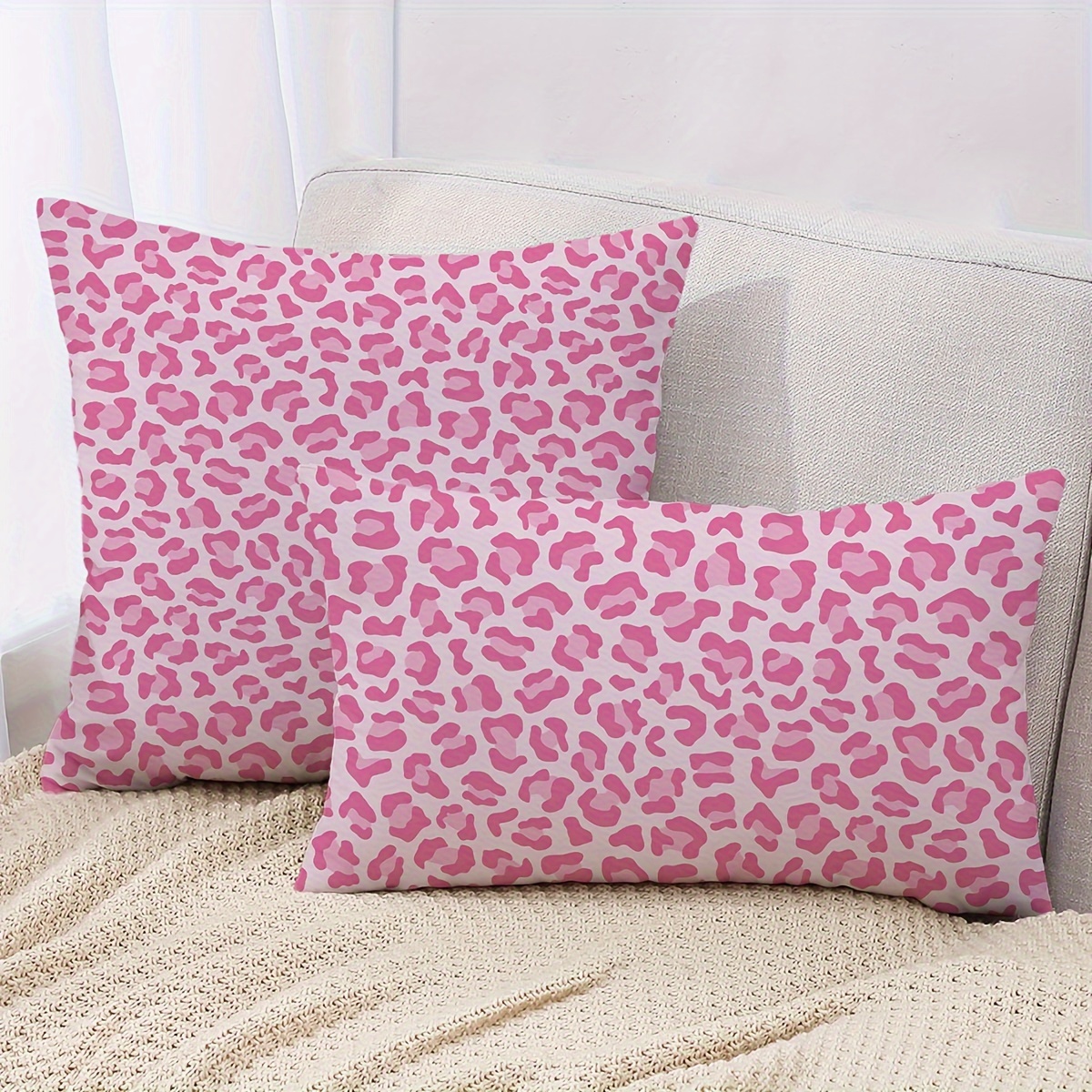 1pc Simple Leopard Print Pillowcase, Double Sided Printing, Suitable For Home Decoration, Bedroom Sofa, Without Pillow Insert
1pc Simple Leopard Print Pillowcase, Double Sided Printing, Suitable For Home Decoration, Bedroom Sofa, Without Pillow Insert